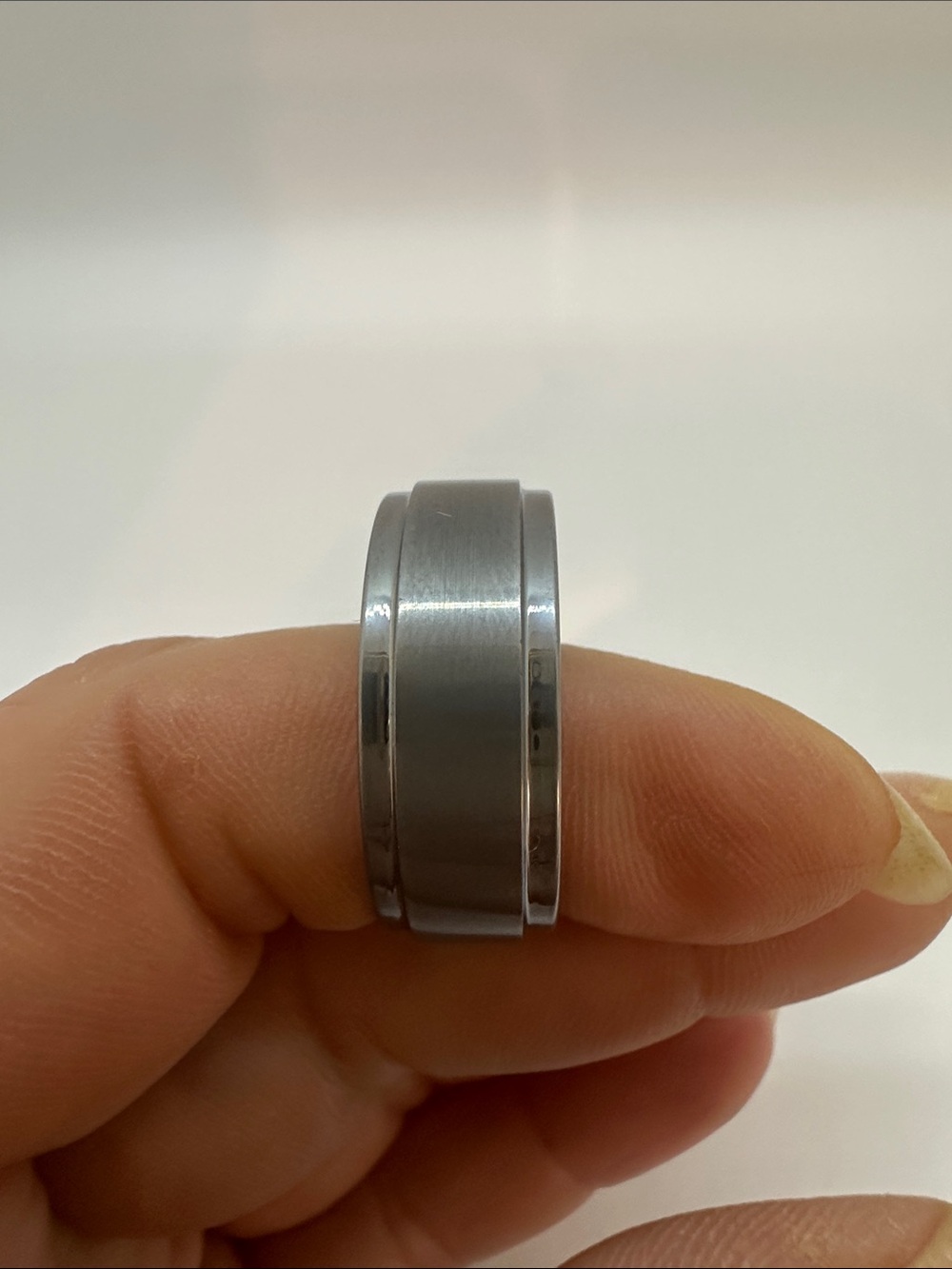 Tungsten Carved Ring Size 11